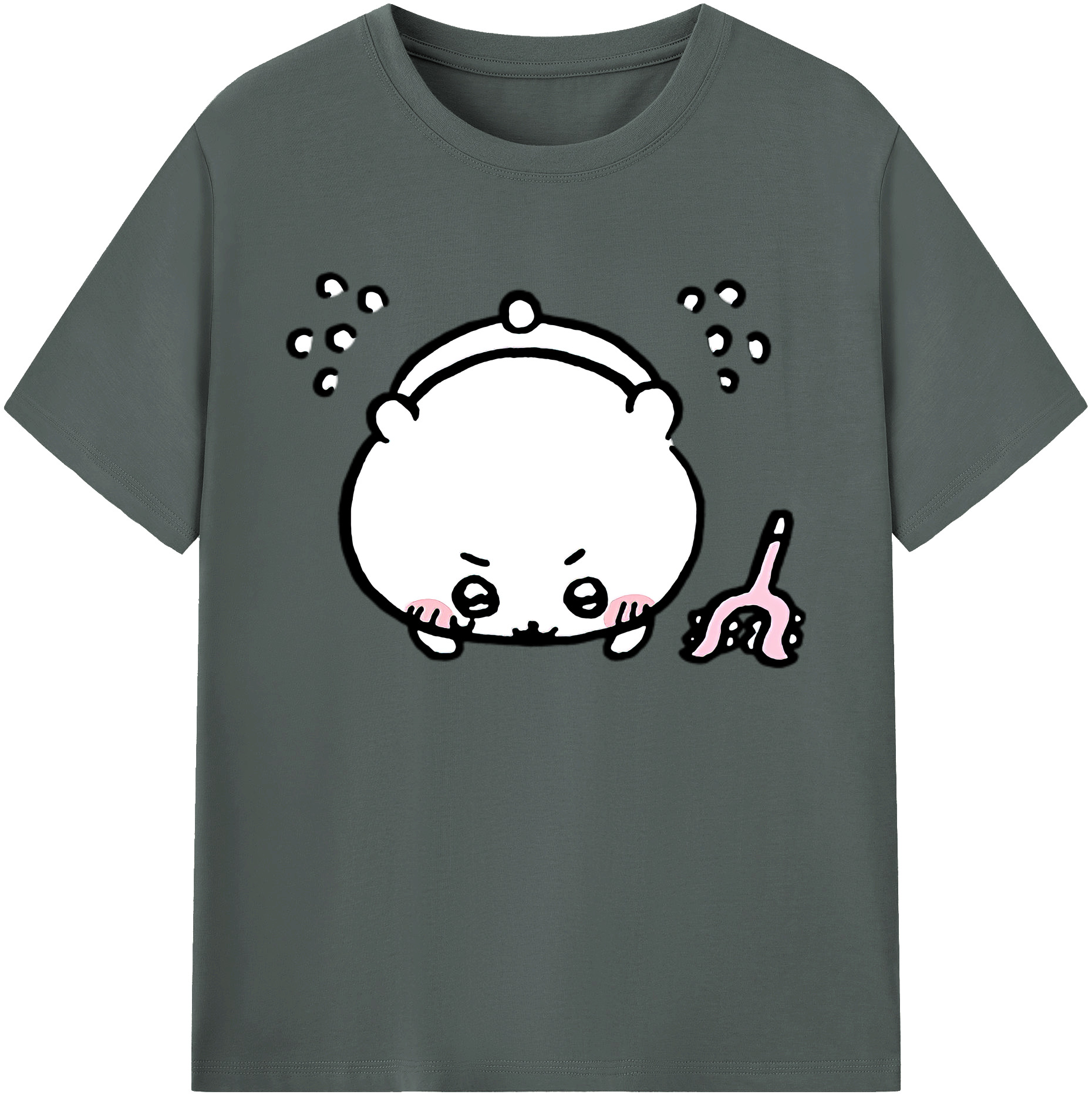 （画像用） ちいかわ ちいかわ Chii-kawa chiikawa 綿100％ メンズ半袖Tシャツ｜肌触りやわらか＆通気性